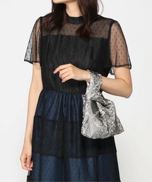 PREFERIR ハンドバッグ 刺繍レースワンハンドルバッグ