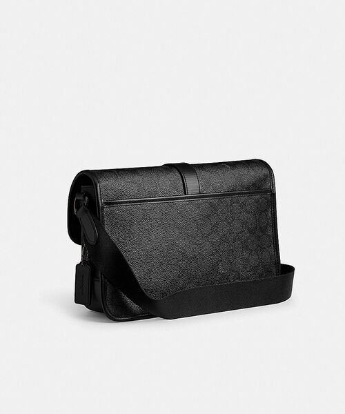 【COACH】メッセンジャー バッグ/ショルダーバッグ レザー×キャンバス地 COACH コーチ バッグ メンズ ショルダーバッグ アウトレット
