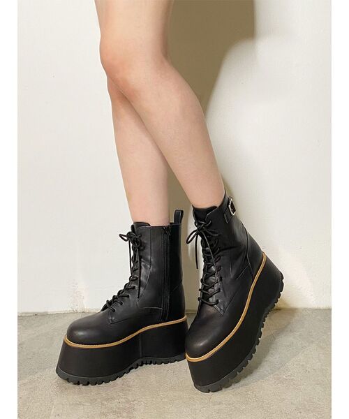 MURUA（ムルーア） ブーツ レースアップブーツ レディース : ZOZOTOWN