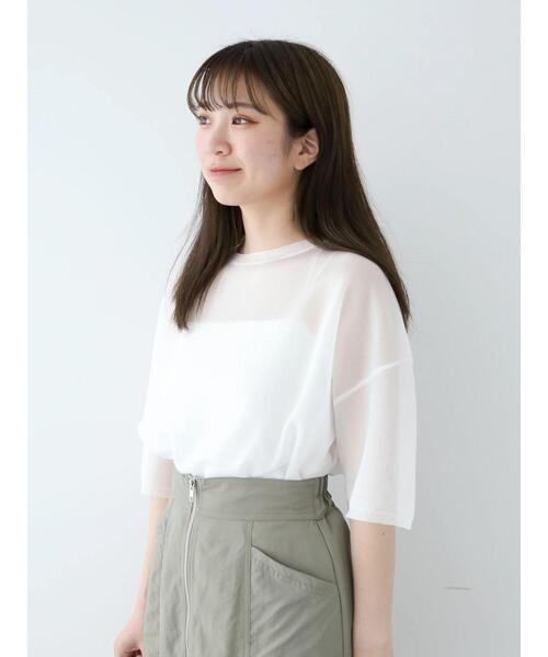 【完売色】オーガンジーぺプラムドッキングニット バターイエロー【即購入可】 オーガンジーペプラムドッキングニット｜PETAL ONLINE（ペタル