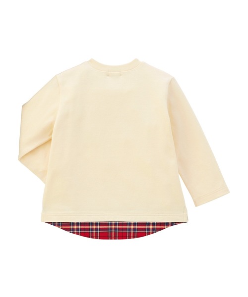 MIKI HOUSE アーガイル柄 長袖カットソー 90 MIKI HOUSE（ミキハウス） tシャツ アーガイル長袖Tシャツ キッズ
