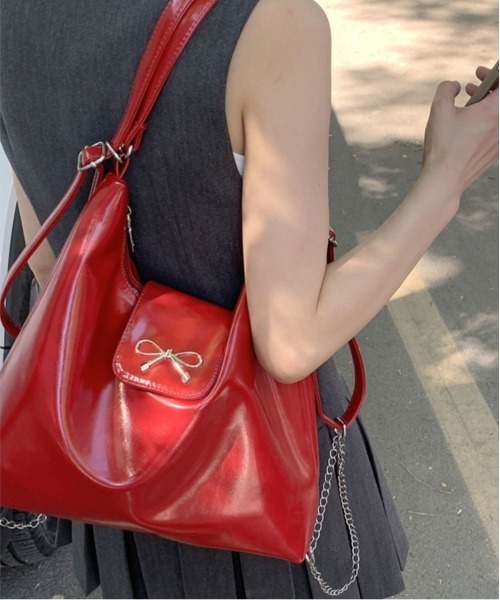 FREE STYLISTS ショルダーバッグ バッグ Y2K リボン ショルダーバッグ