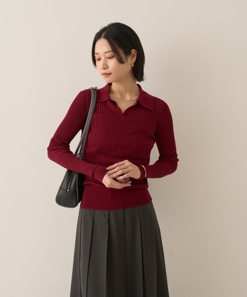 Rouge Vif コットンニット ルージュ ヴィフ ラクレ Rouge vif la cle ロービングニットプル