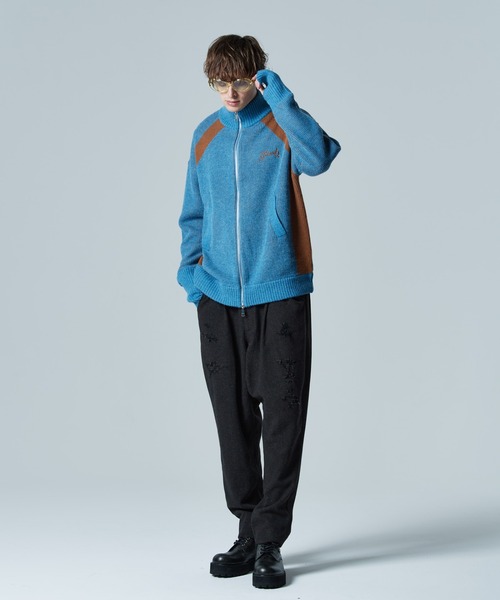 glamb アウトオブソサイエティツイード スラックス GB0424/P06 : Out of Society Tweed Slacks / アウトオブソサイエティ