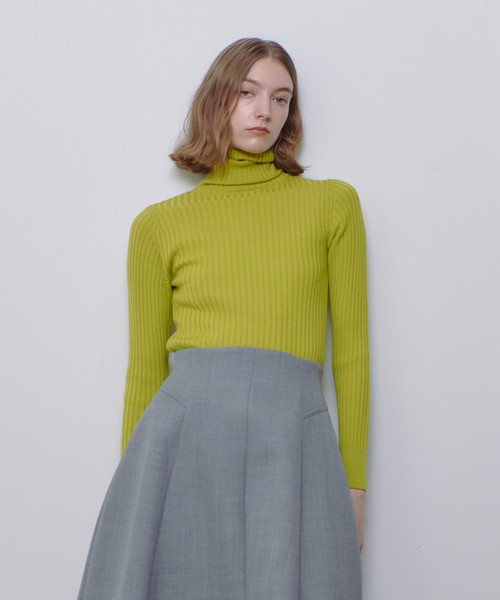 allureville（アルアバイル） ニット セーター 2WAYネックリブタートル