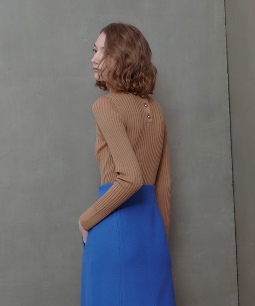 allureville（アルアバイル） ニット セーター 2WAYネックリブタートル