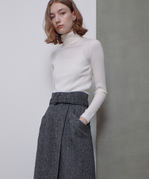 allureville（アルアバイル） ニット セーター 2WAYネックリブタートル