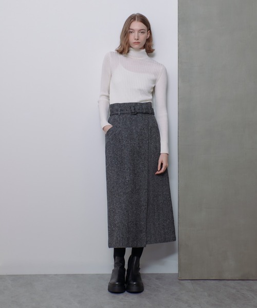 allureville / アルアバイル 2WAYネックリブタートル 2WAYネックリブタートル|allureville OFFICIAL SITE / ONLINE