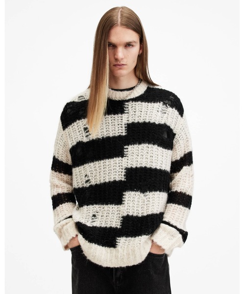 ALLSAINTS（オールセインツ） セーター ニット PIP STRIPED OVERSIZED