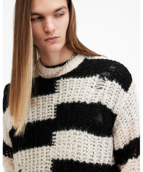 ALLSAINTS（オールセインツ） セーター ニット PIP STRIPED OVERSIZED