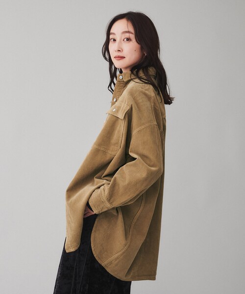 マリンムーンシャツ★34000円の品 UNTITLED ブラウス シャツ 「Healthy DENIM」Almond コーディ
