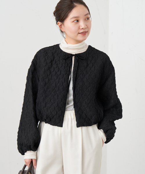 ブラウス シャツ 「EMMEL REFINES」EM ハートシシュウ 5SL ブラウス