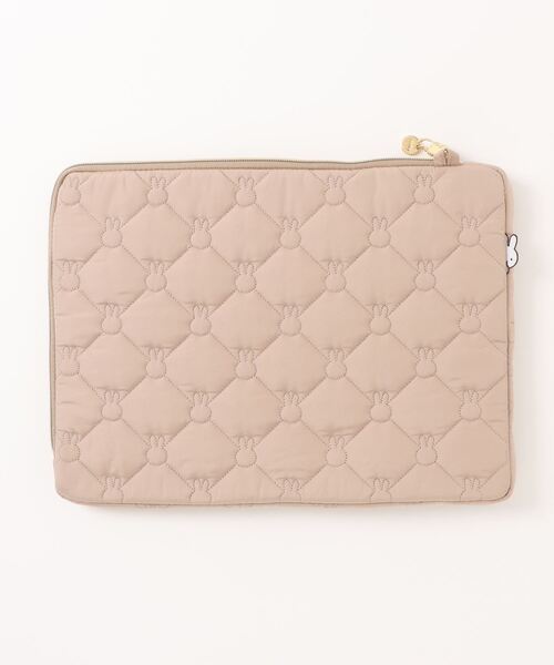 Miffy（ミッフィー） タブレットケース チャーム付き フラットポーチ