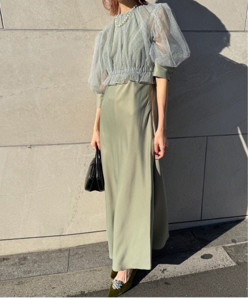 Ameri（アメリ） ドレス DOT TULLE SET FLARE DRESS : ZOZOTOWN Yahoo