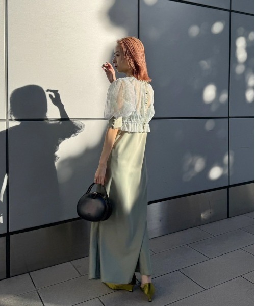 Ameri（アメリ） ドレス DOT TULLE SET FLARE DRESS : ZOZOTOWN Yahoo