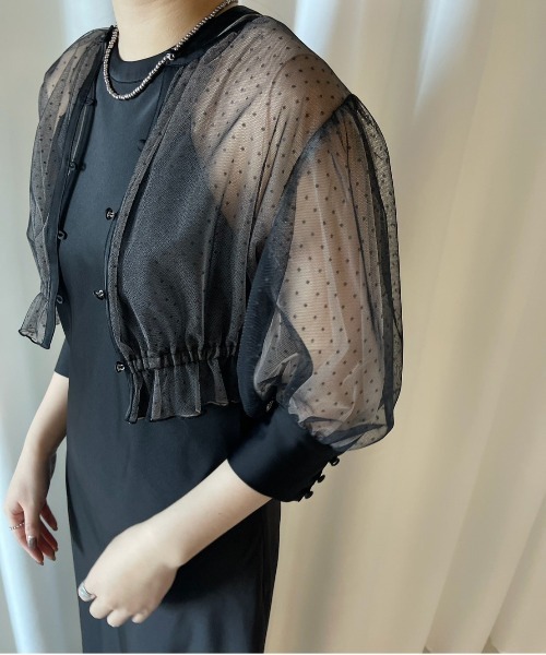 Ameri（アメリ） ドレス DOT TULLE SET FLARE DRESS : ZOZOTOWN Yahoo