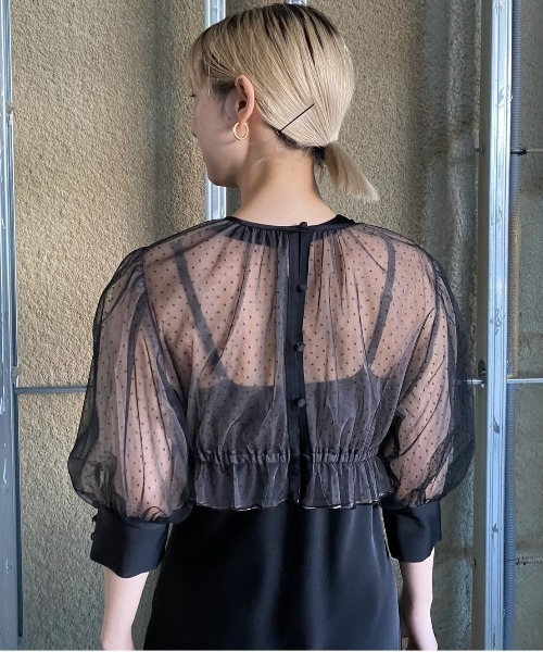 Ameri（アメリ） ドレス DOT TULLE SET FLARE DRESS : ZOZOTOWN Yahoo