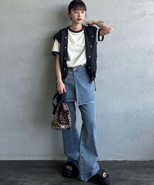 【新品タグ付き】 FRED PERRY ワンポイントロゴ刺繍 リンガーTシャツ FRED PERRY/フレッドペリー] 別注 ワンポイントロゴ刺繍