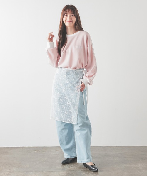 tシャツ 袖ラインワッフルゆるＴ レディース | Honeys | 11