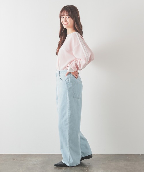 tシャツ 袖ラインワッフルゆるＴ レディース | Honeys | 12
