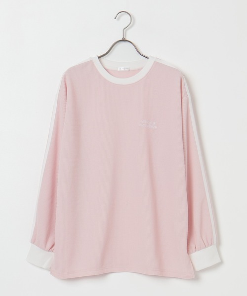 tシャツ 袖ラインワッフルゆるＴ レディース | Honeys | 20