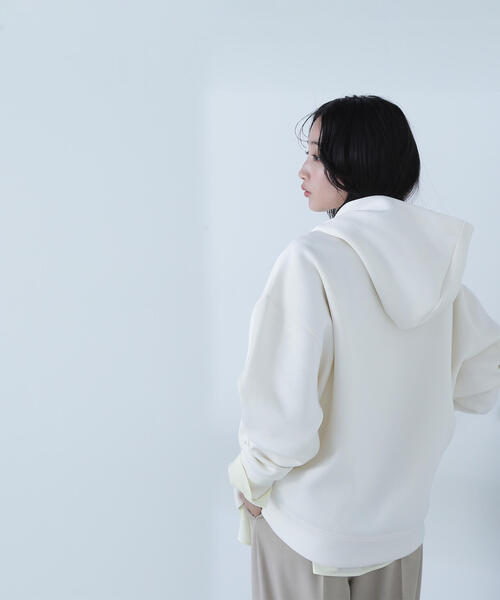 NATURAL BEAUTY BASIC パーカー ダンボールフォルムジップ