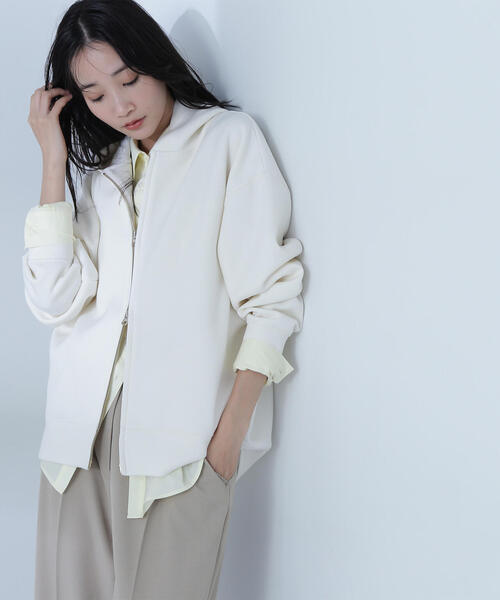 新品NATURAL BEAUTY BASIC ダンボールシリーズ フーディー NATURAL BEAUTY BASIC パーカー ダンボールフォルムジップ