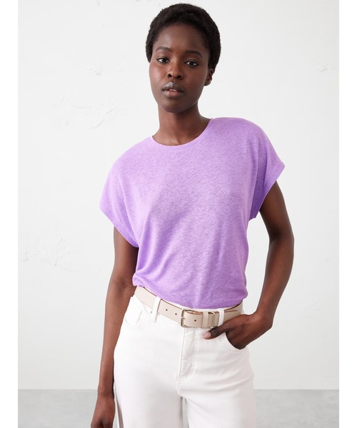 BANANA REPUBLIC tシャツ FACTORY STORE リネンブレンドドルマン