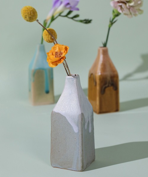 花瓶 屋根型一輪挿し 花器 フラワーベース 波佐見焼 : ZOZOTOWN