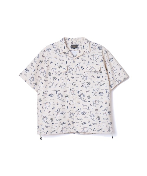 PENDLETON シャツジャケット　Sサイズ PENDLETON ナイロンジャケット オープンカラーシャツジャケット