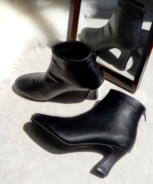 「minia」 ショートブーツ S アイボリー レディース_画像6