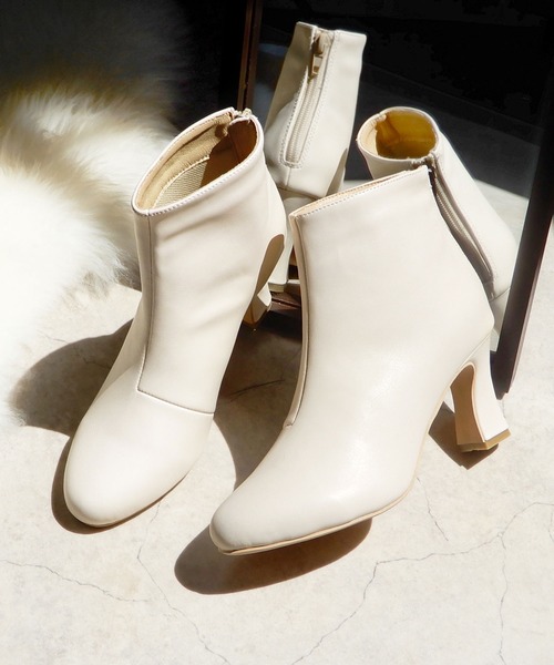 「minia」 ショートブーツ S アイボリー レディース_画像7