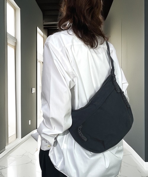 ショルダーバッグ バッグ キャンバス ショルダーバッグ 軽量 撥水 ミニマリスト アジャスターベルト ユニセックス レディース メンズ | Candlestick | 03