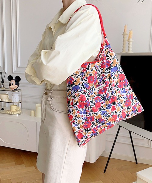 florist（フローリスト） エコバッグ 「大容量・軽い」フラワーリボン