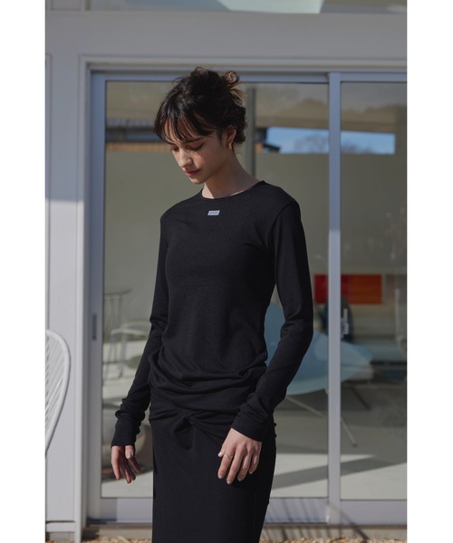 ALEXIA STAM tシャツ Wellness Crew Neck Long Sleeve Tee