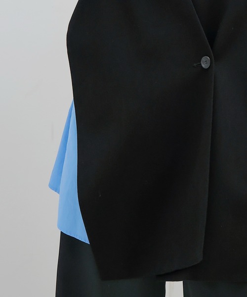 DRESSLAVE ベスト ジレ side slit asymmetry vest(サイド