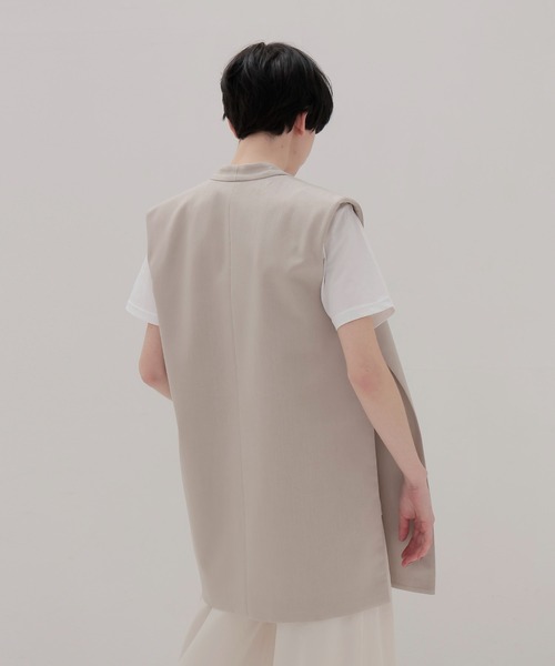 DRESSLAVE（ドレスレイブ） ベスト ジレ side slit asymmetry vest
