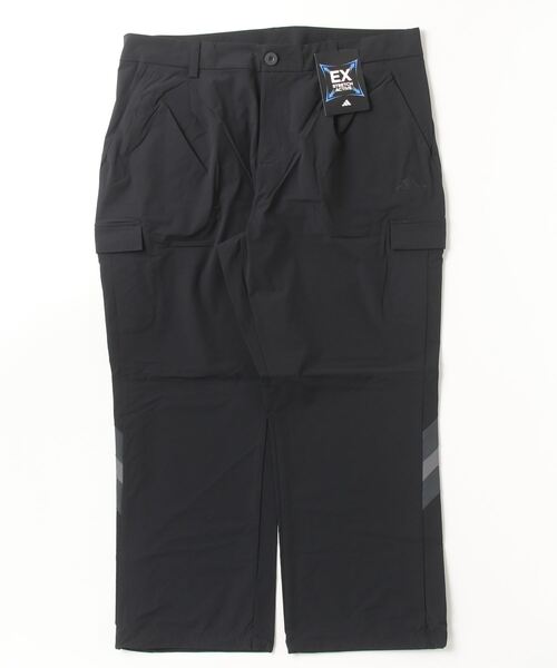 【82】春夏 アディダス ゴルフ EX STRETCH アンクルパンツ黒 adidas パンツ EX-Stretch active スリーストライプス アンクル