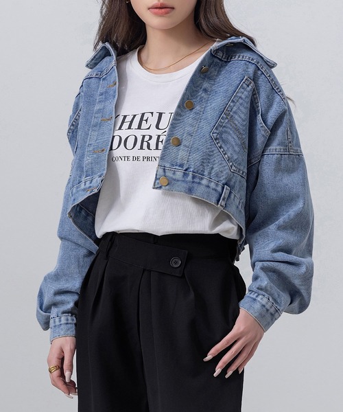 DAY CLOSET デニムジャケット gジャン 「大きいサイズ有/ショート丈