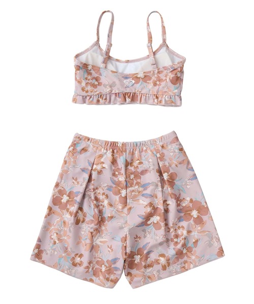 水着 MINI ARTSY FLORAL/ロキシーキッズラッシュTシャツ付き水着3点セット キッズ 子供 女の子の画像