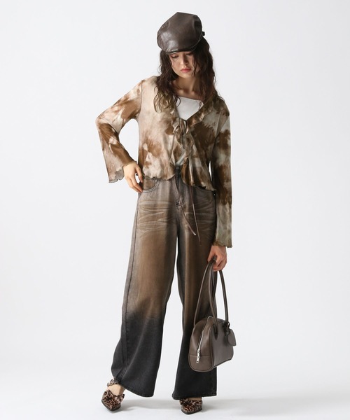 FOREVER21（フォーエバー21） カーディガン 「2025SS」モヤ柄シアー