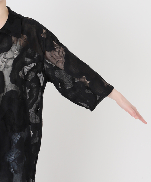 FRAMeWORK ブラウス シャツ ESTHE OVERSIZED SHEER LACE