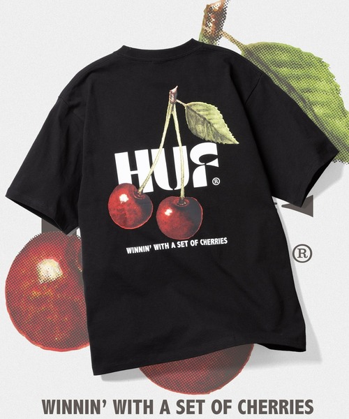 HUF（ハフ） tシャツ SET OF CHERRIES TEE メンズ レディース