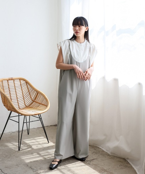 UNDERCOVER Less but Better サロペット オールインワン No Rule No Line オールインワン エアリードレープ キャミソール