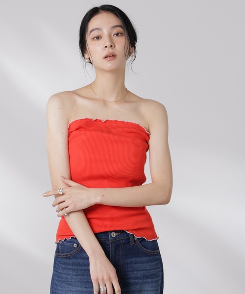 tシャツ OperaSPORT/ROSETTE SEAMLESS TUBETOP レディース