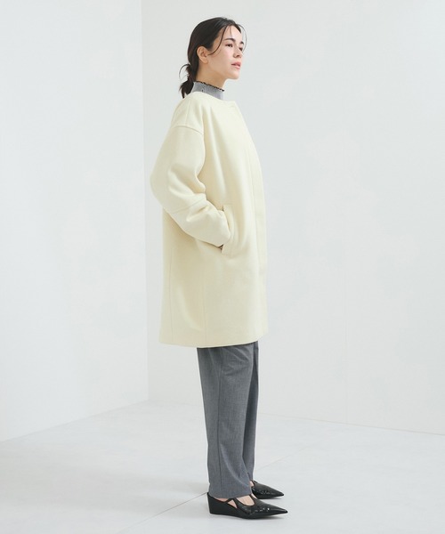 「LE CERCLE par rope'」 ノーカラーコート FREE ホワイト系その他2 レディース_画像7