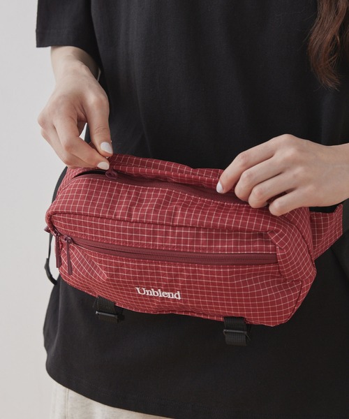 BURBERRY GOLF】 ウエストポーチ ウエストバッグ ノバチェック 赤
