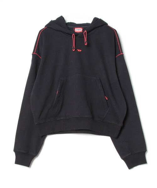 「DIESEL」 プルオーバーパーカー MEDIUM ブラック レディース