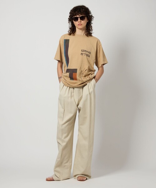 ＜6(ROKU)＞ロク アート コラージュ Tシャツ M タグ付き 6(ROKU) tシャツ 「6(ROKU)」アート コラージュ Tシャツ