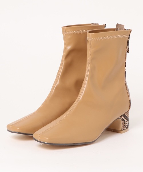 「sesenta」 ショートブーツ LL ライトブラウン レディース_画像5